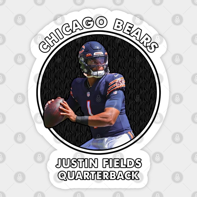 JUSTIN FIELDS - QB - CHICAGO BEARS Sticker by Mudahan Muncul 2022